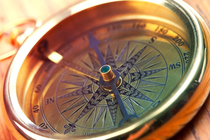A Golden Compass symbolizes Gavrilov & Co. guiding advice.